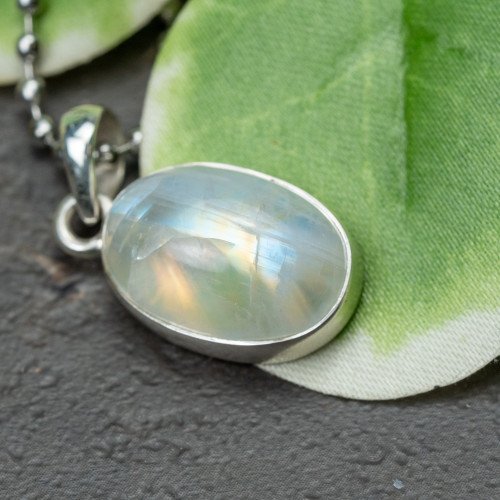 Rainbow Moonstone Necklace #3