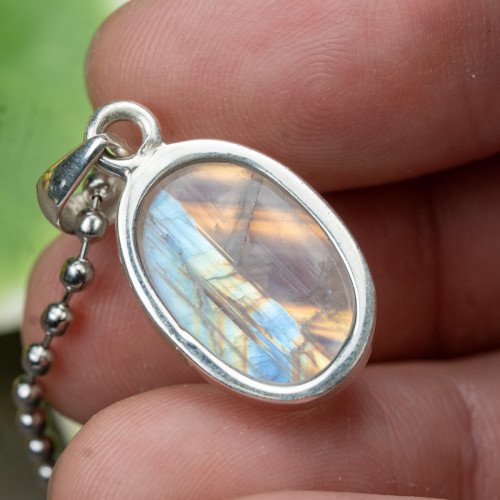 Rainbow Moonstone Necklace #3