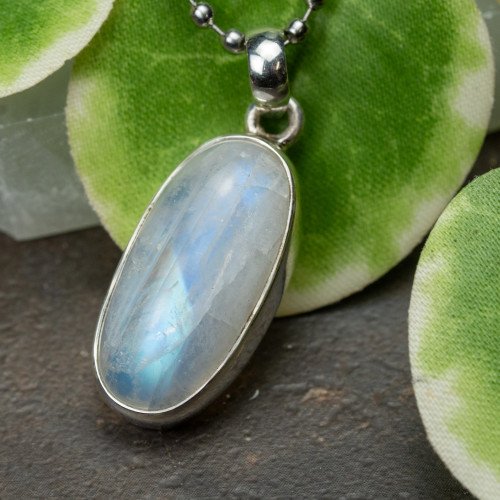 Rainbow Moonstone Necklace #1