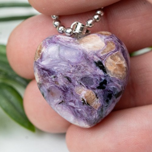 Charoite Heart Necklace #2