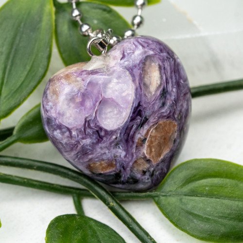 Charoite Heart Necklace #2