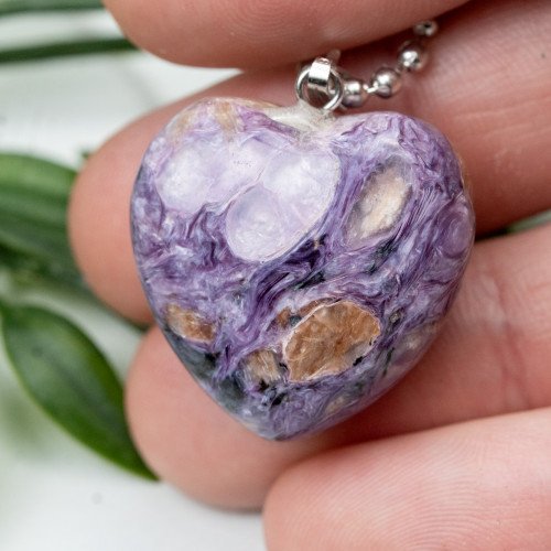 Charoite Heart Necklace #2