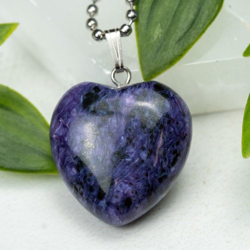 Charoite Heart Necklace #1
