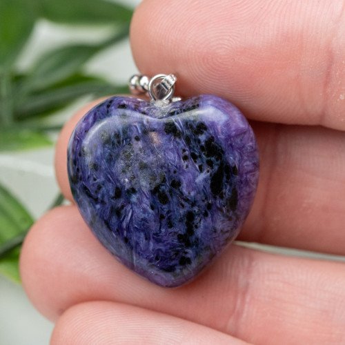 Charoite Heart Necklace #1