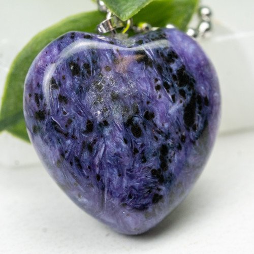 Charoite Heart Necklace #1