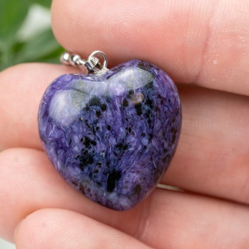 Charoite Heart Necklace #1
