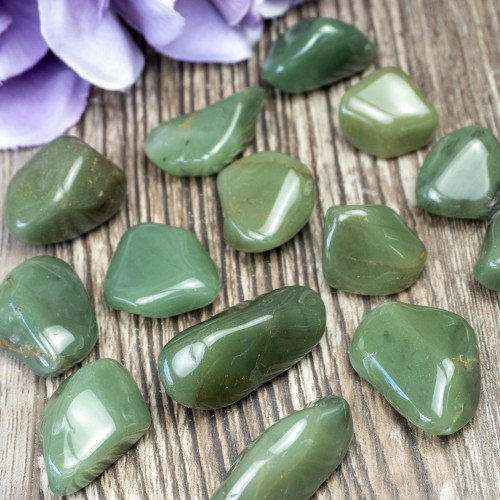 Green Chalcedony Tumbled