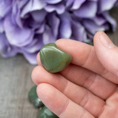 Green Chalcedony Tumbled