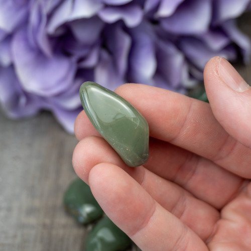 Green Chalcedony Tumbled
