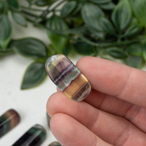 Rainbow Fluorite Tumbled