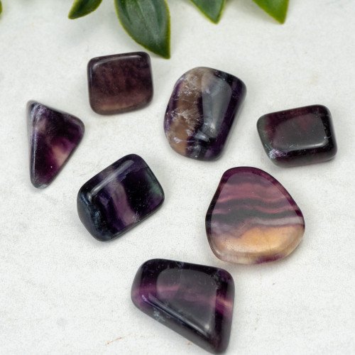 Purple Fluorite Tumbled