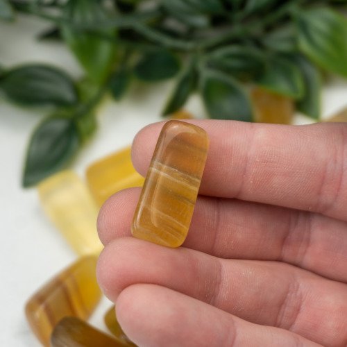Yellow Fluorite Tumbled
