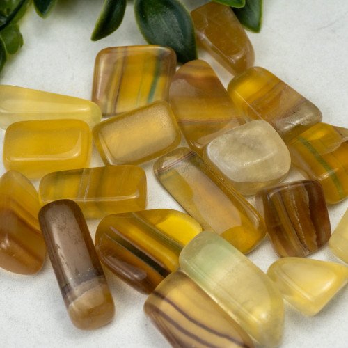 Yellow Fluorite Tumbled