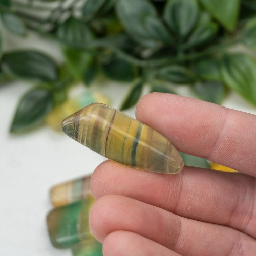 Yellow & Green Fluorite Tumbled