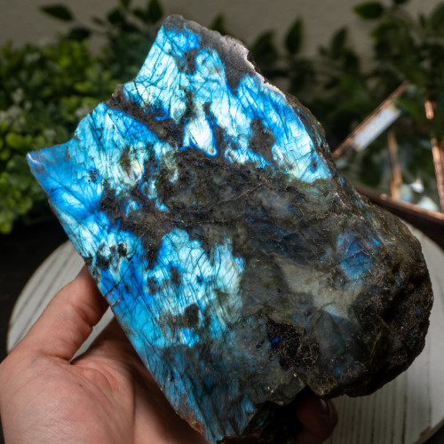 Labradorite Half Polished #4