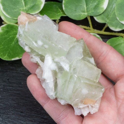 Green Apophyllite with Stilbite and Scolecite #20