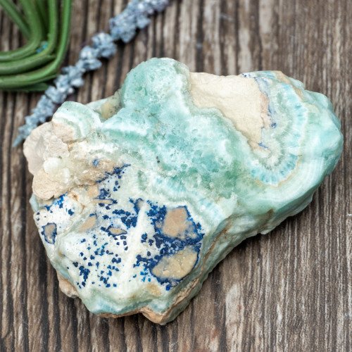 Blue Aragonite with Azurite #2
