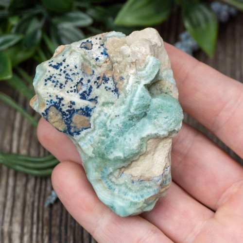 Blue Aragonite with Azurite #2