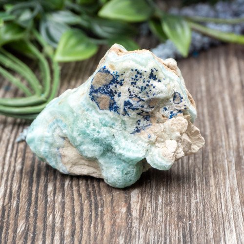 Blue Aragonite with Azurite #2