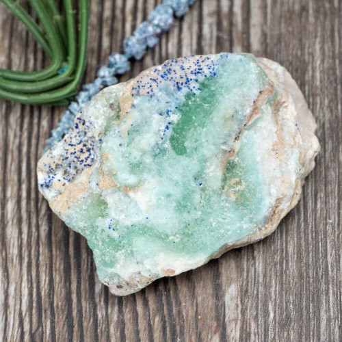 Blue Aragonite with Azurite #1