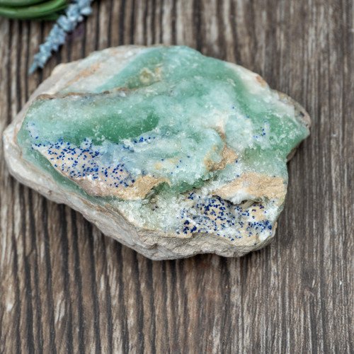 Blue Aragonite with Azurite #1