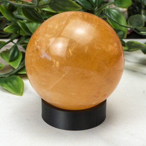 Large Black Sphere Stand