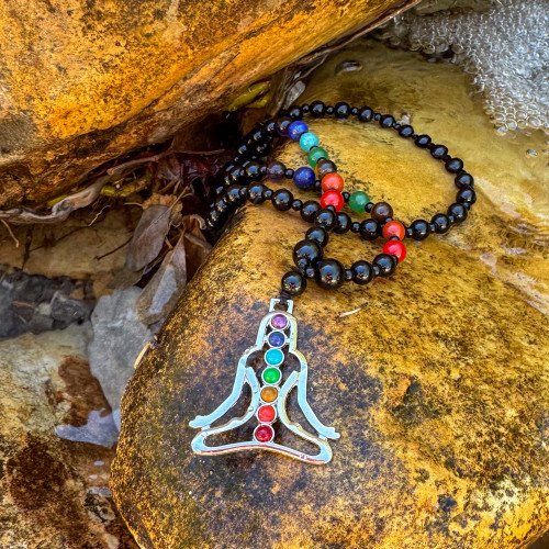 FREE: Obsidian Chakra Crystal Necklace