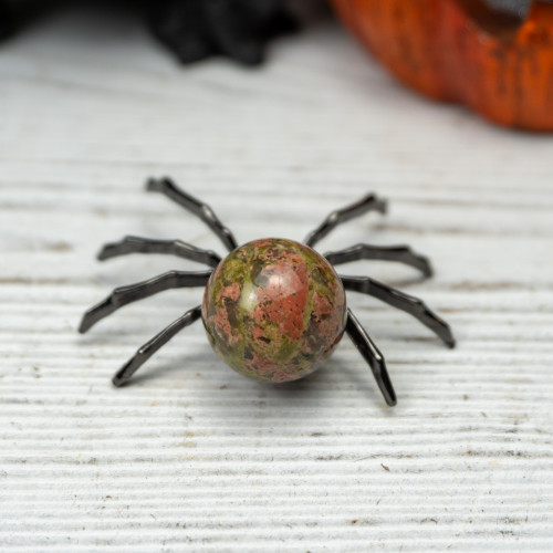 Unakite Crystal Spider #1