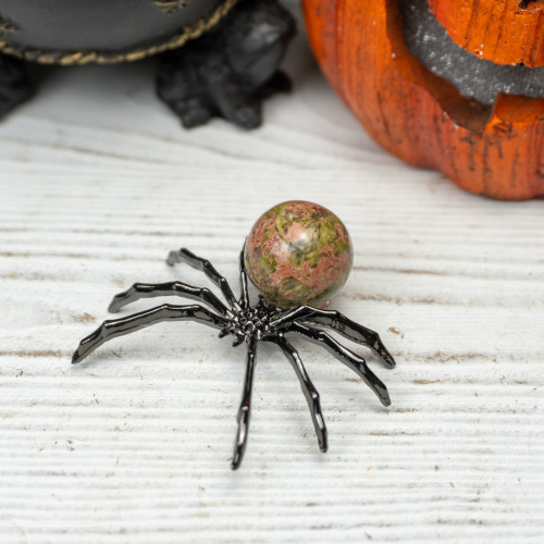 Unakite Crystal Spider #1