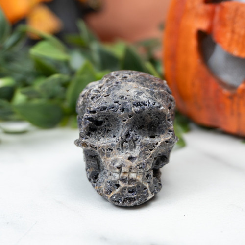 Quartz in Sphalerite Skull #4