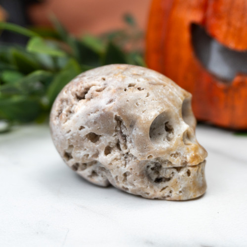 Quartz in Sphalerite Skull #3