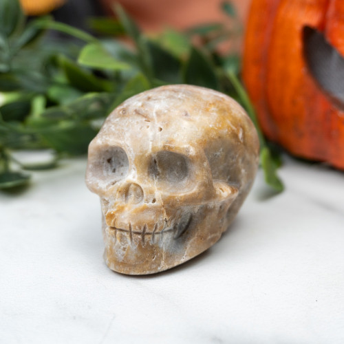 Quartz in Sphalerite Skull #3