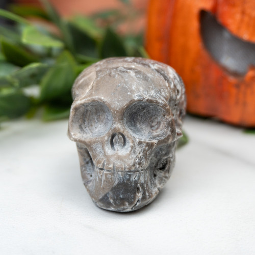 Quartz in Sphalerite Skull #2