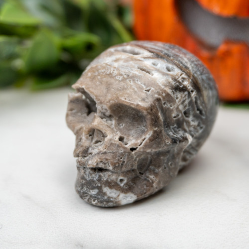 Quartz in Sphalerite Skull #1
