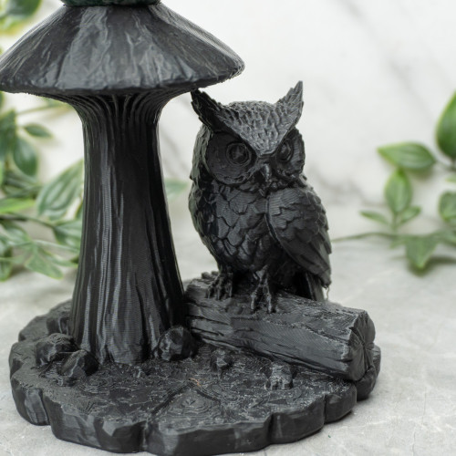 Owl & Mushroom Sphere Stand