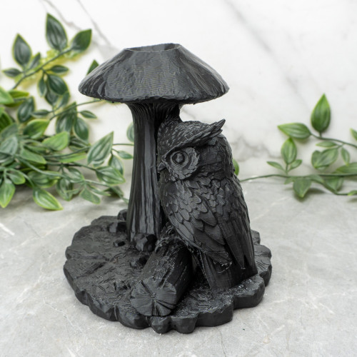Owl & Mushroom Sphere Stand
