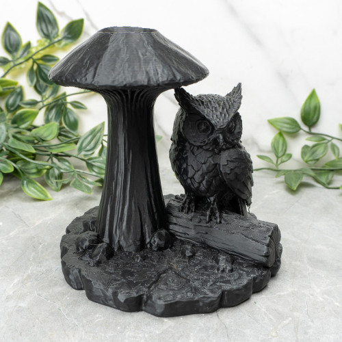 Owl & Mushroom Sphere Stand