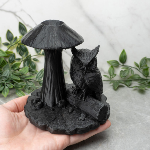 Owl & Mushroom Sphere Stand