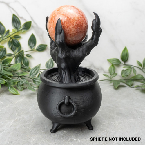 Monster Hand with Cauldron Sphere Stand