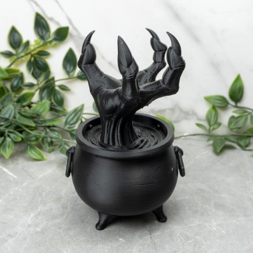 Monster Hand with Cauldron Sphere Stand