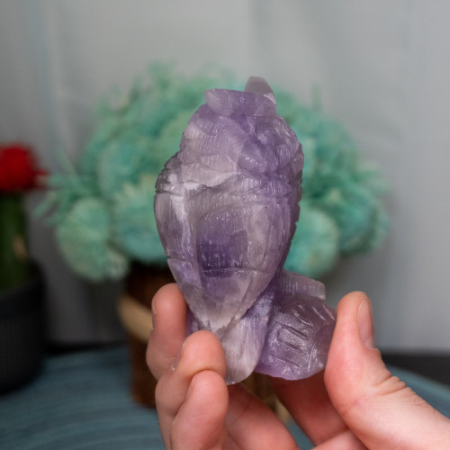 Purple Fluorite Owl