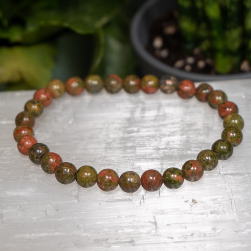 Unakite Bracelet (6mm)