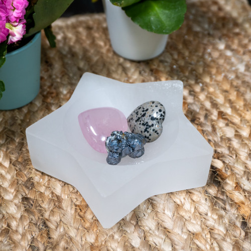 Selenite Star Bowl