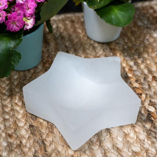 Selenite Star Bowl