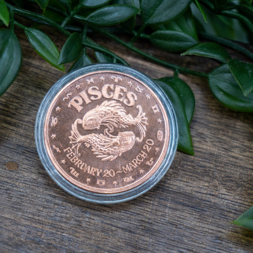 Pisces 1oz Copper Coin