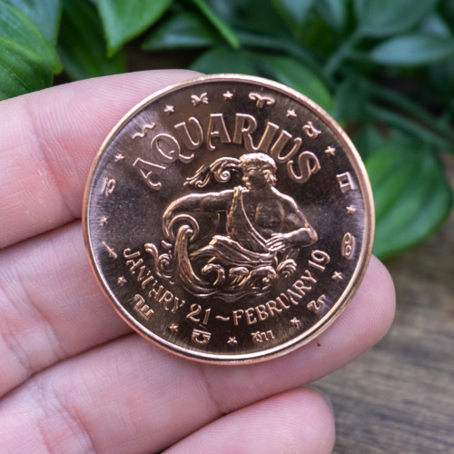 Aquarius 1oz Copper Coin