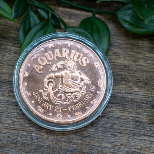 Aquarius 1oz Copper Coin