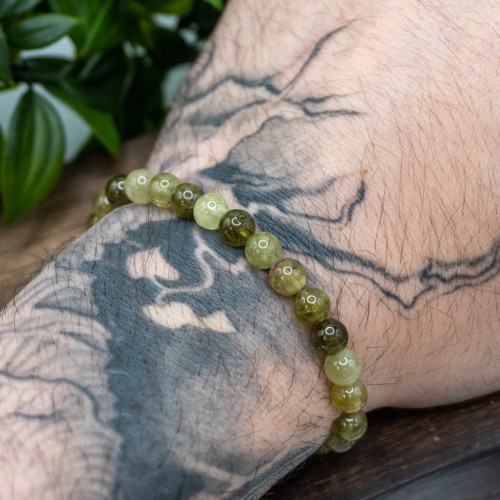 Green Garnet 8mm Bracelet