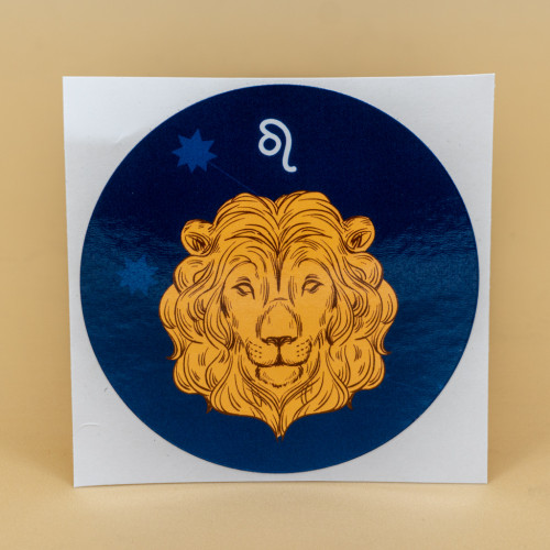 Gold Leo Sticker
