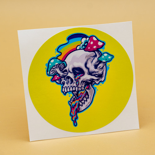 Mushroom Skull Sticker